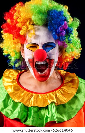 Similar – smiling boy dressed as a clown