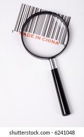 Made In China And Barcode, Business Concept