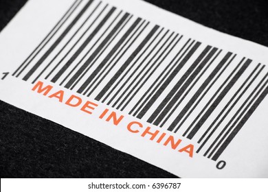 Made In China And Barcode, Business Concept