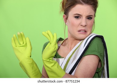 A made disgust by something.