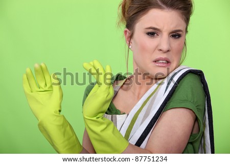 A made disgust by something.