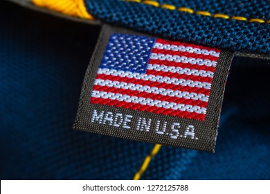 Made in USA label textile