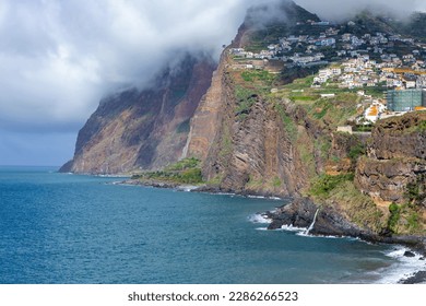 Madeira. Camara de Lobos. Small fisherman village, popular tourist destination. Madeira is known as the island of eternal spring. Madeira Island, Portugal. - Shutterstock ID 2286266523