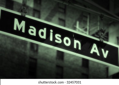 Madison Avenue Sign