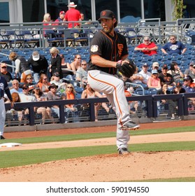 Madison Bumgarner Pitcher For The San Francisco Giants At Peoria Sports Complex In Peoria Arizona USA February 28,2017.