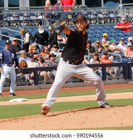 Madison Bumgarner Pitcher For The San Francisco Giants At Peoria Sports Complex In Peoria Arizona USA February 28,2017.