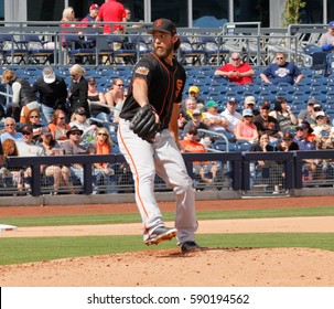 Madison Bumgarner Pitcher For The San Francisco Giants At Peoria Sports Complex In Peoria Arizona USA February 28,2017.