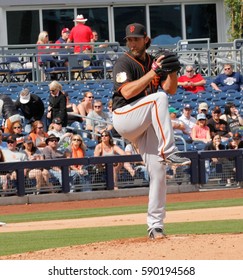 Madison Bumgarner Pitcher For The San Francisco Giants At Peoria Sports Complex In Peoria Arizona USA February 28,2017.