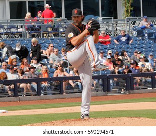 Madison Bumgarner Pitcher For The San Francisco Giants At Peoria Sports Complex In Peoria Arizona USA February 28,2017.