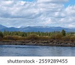 Madison River in Montana west from Yellowstone National Park. 