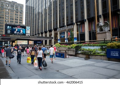 Madison Square Garden Entrance - July 31, 2016, 7th Avenue, New York City, NY, USA