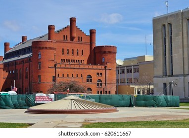 MADISON, WI -5 APR 2017- View Of The University Of Madison Armory And Gymnasium (Red Gym) On The Historic Part Of The Campus Of The University Of Wisconsin Madison (UW).