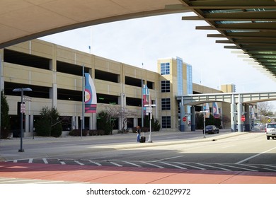 MADISON, WI -7 APR 2017- View Of The Dane County Regional Airport (MSN) Serving Madison, The Capital Of Wisconsin. MSN Serves American Airlines, Delta Air Lines, Frontier Airlines And United Airlines.