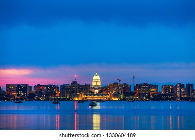 Madison Wisconsin Across Lake Monona