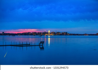 Madison Wisconsin Across Lake Monona