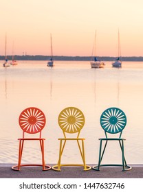 Madison Wisconsin Chairs On Lake Mendota