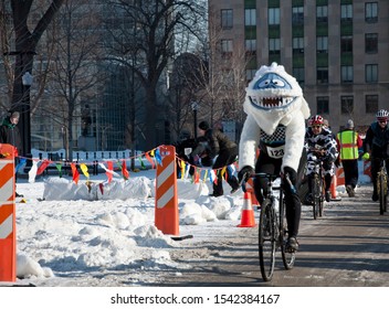 Madison, Wisconsin United States February 4th 2012 Madison Winter Festival Winter Bike Race