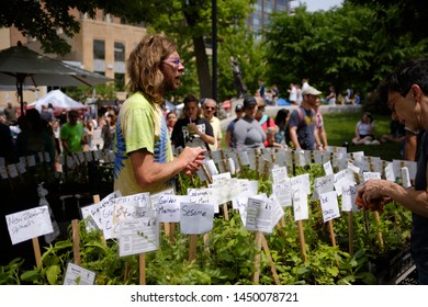 Madison, Wisconsin / USA - June 22, 2019: Dane County Farmers' Market