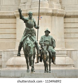 Madrid. Don Quixote statue
