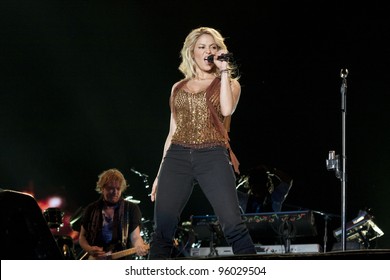 MADRID - JUNE 6: Shakira's concert during the Rock in Rio in Arganda del Rey on June 6, 2010 in Madrid