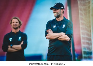 Madrid, Spain - 01 MAY 2019: Jurgen Klopp During The UEFA Champions League 2019 Final Match Between FC Liverpool  Vs Tottenham Hotspur At Wanda Metropolitano, Spain