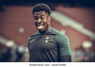 Madrid, Spain - 01 MAY 2019: Training session players of Tottenham Hotspur before the UEFA Champions League 2019 final match at Wanda Metropolitano, Spain - Shutterstock ID 1426719464