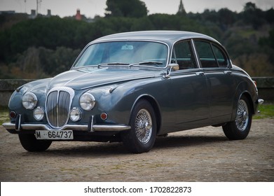 Madrid, Spain. 03/12/2014The Daimler 2.5 V8/V8-250 Is A Four-door Saloon Which Was Produced By The Daimler Company Limited In The United Kingdom From 1962 To 1969.