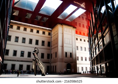 Madrid, Spain - 04 17 2011: View Of The Museo Nacional Centro De Arte Reina Sofía