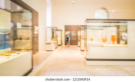 Madrid / Spain - 08 19 2017: Protohistory Rooms Exhibitions At The National Archaeological Museum At The Plaza De Colon Downtown Madrid