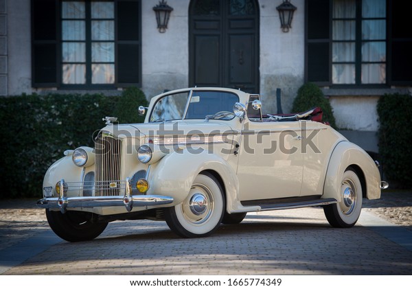 Madrid, Spain, 09/12/2014.\
Packard was the\
brand used by the American luxury car manufacturer Packard Motor\
Car Company of Detroit,\
Michigan