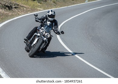 Madrid, Spain. 12/03/2020. The Triumph Rocket III Is A Three-cylinder Motorcycle Made By Triumph Motorcycles Ltd. At 2,294 Cc