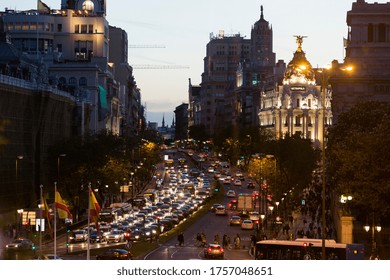 Madrid, Spain -21 Apr 2017- Alcalá Street Form Casa América.