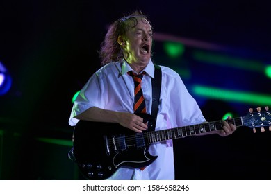 Madrid, Spain, 31 May 2015, Stadium Vicente Calderon, Live Concert Of ACDC