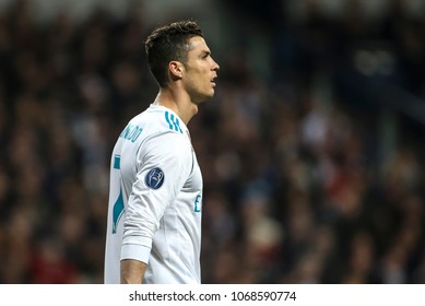 Madrid, Spain. April 11, 2018. UEFA Champions League. Real Madrid - Juventus 1-3. Cristiano Ronaldo, Real Madrid.