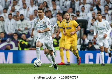 Madrid, Spain. April 11, 2018. UEFA Champions League. Real Madrid - Juventus 1-3. Cristiano Ronaldo, Real Madrid.