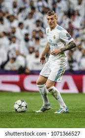 Madrid, Spain. April 11, 2018. UEFA Champions League. Real Madrid - Juventus 1-3. Toni Kroos, Real Madrid.