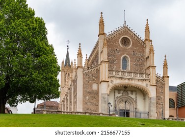 Madrid, Spain - April, 2022: A Picture Of The Church Of Saint Jerome The Royal.