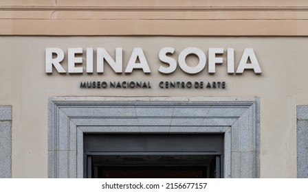 Madrid, Spain - April, 2022: A Picture Of The Entrance Of The Museo Nacional Centro De Arte Reina Sofía.