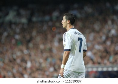 MADRID, SPAIN - AUGUST 29: Cristiano Ronaldo During The Supercopa, Real Madrid Vs FC Barcelona, On August 29, 2012 At The Santiago Bernabeu Stadium.