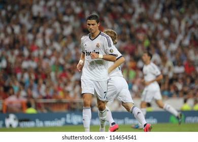 MADRID, SPAIN - AUGUST 29: Cristiano Ronaldo During The Supercopa, Real Madrid Vs FC Barcelona, On August 29, 2012 At The Santiago Bernabeu Stadium.