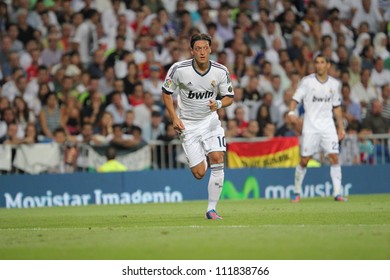 MADRID, SPAIN - AUGUST 29: Mezut Azil During The Supercopa, Real Madrid Vs FC Barcelona, On August 29, 2012 At The Santiago Bernabeu Stadium.