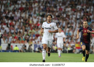 MADRID, SPAIN - AUGUST 29: Sami Khedira During The Supercopa, Real Madrid Vs FC Barcelona, On August 29, 2012 At The Santiago Bernabeu Stadium.