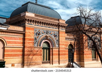 Madrid, Spain - FEB 17, 2022: The Velazquez Palace Is An Exhibition Hall Located In Buen Retiro Park, Madrid, Spain. Built In1883 By Ricardo Velazquez Bosco.