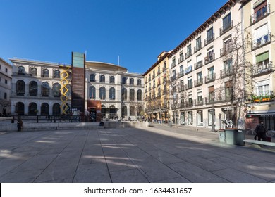 MADRID, SPAIN - JANUARY 22, 2018: Reina Sofia National Art Center Museum (Museo Nacional Centro De Arte Reina Sofía) In City Of Madrid, Spain