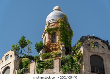 Madrid, Spain. July 2, 2021. 'Casa Dos Portugueses', Quirky Office Building In The Center Of Madrid.