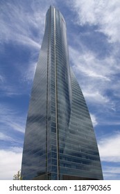 MADRID, SPAIN - JUNE 20: CTBA On June 20, 2012 In Madrid: The Space Tower Designed By Architect Henry N. Cobb.