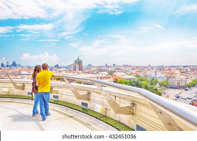 MADRID, SPAIN - JUNE 4: Roof Of Circulo De Bellas Artes On June 4, 2016 In Madrid, Spain.