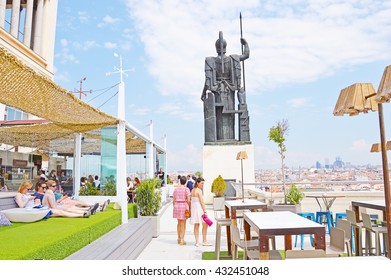 MADRID, SPAIN - JUNE 4: Roof Of Circulo De Bellas Artes On June 4, 2016 In Madrid, Spain.