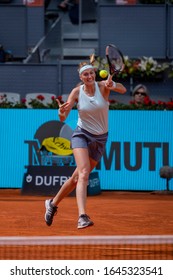 Madrid Spain; May / 06/2019. Kristina Mladenovic, French Tennis Player, Participating In The Madrid Tennis Open.
