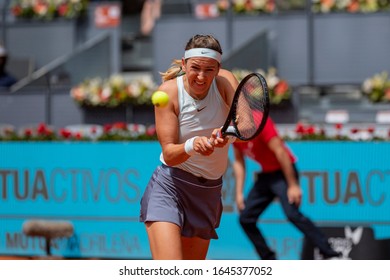 Madrid Spain; May / 06/2019. Victoria Azarenka Belarusian Tennis Player, Participating In The Madrid Tennis Open.